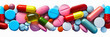 Collection of colorful pills