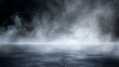 © john - Smoke On Cement Floor With Defocused Fog In Halloween Abstract Background