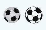 Fototapeta  - 
Realistic soccer ball background in realistic style vector illustration

