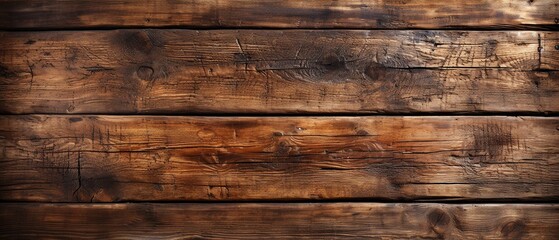  Close-Up of Wooden Plank Wall, Textured Background With Natural Wood Grain and Rustic Charm