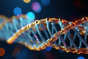 Poster - 3d dna structure illustration
