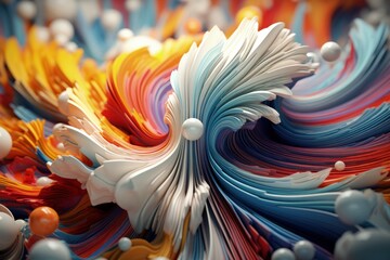 Sticker - Mesmerizing 3D Abstract Visualization