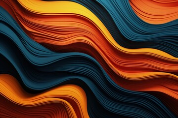 Poster - Abstract colorful background with lines