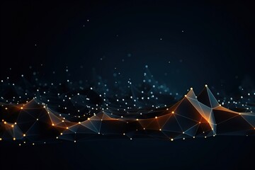 Poster - Abstract futuristic data technology illustration.