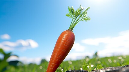 carrots on the grass