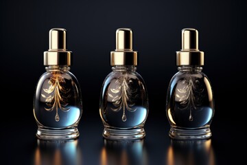 Poster - Cosmetics serum with essential oils.