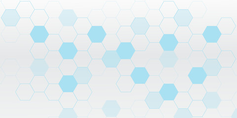 Hexagonal abstract technology background with light. Hexagonal gaming vector abstract tech background.	