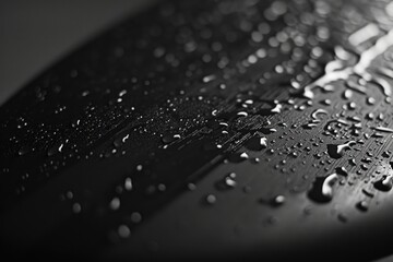 Aufkleber - Water droplets on a cell phone, suitable for technology or water-themed concepts
