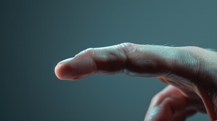 Poster - A close-up image of a person's hand holding an object. This versatile picture can be used in various contexts