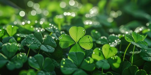 Aufkleber - A close up view of a bunch of green leaves. This picture can be used to depict nature, environment, or plant life