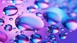 Colorful Water Bubbles Abstract Background with Macro Water Drops AI Generated