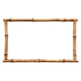 Fototapeta Sypialnia - Bamboo frame isolated transparent, Generative AI
