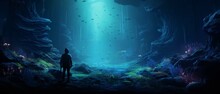 A Lone Sailor Discovers A Hidden Underwater Civilization Thriving In Bioluminescent Coral Reefs