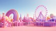 Pastel color stunning amusement adventure park pictures