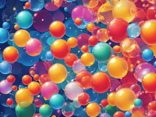 Wall Mural - colorful balloons background