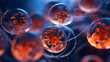 Creative image of embryonic stem cells, cellular therapy. 3d illustration