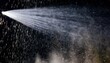 million of star dust photo image of falling down shower rain snow heavy snows storm flying freeze shot on black background overlay spray water fog smoke as star particle on wind