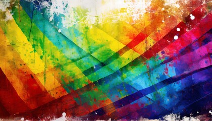Wall Mural - abstract grunge background in rainbow colors