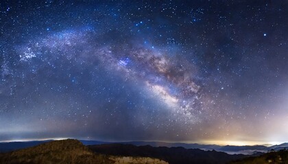 Wall Mural - panorama milky way galaxy with stars and space dust in the unive