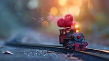 Toy Train Carrying Love