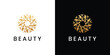 © sang - Flower luxury logo design .