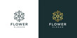 © sang - Luxury flower logo design concept, flower logo template