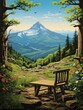 Pristine Mountain Overlook Decor: Terrific Trail Tableaus & Stunning Prints