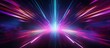 Abstract background Neon rays and glowing lines motion illustration. Generate AI image