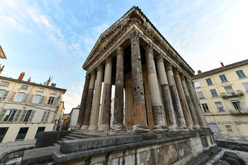 Canvas Print - Temple of Augustus and Livia - Vienne, France