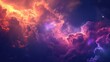 Vibrant color of space clouds background wallpaper