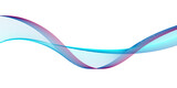 Fototapeta Abstrakcje - Abstract Dynamic color wave line background. flowing wave lines Design element for technology, science, modern concept.