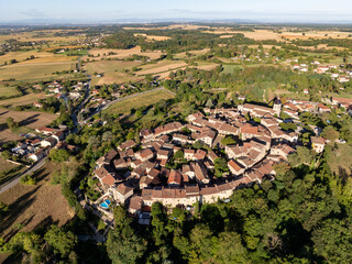 Canvas Print - Aerial View - Perouges, France