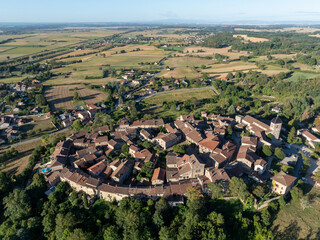 Canvas Print - Aerial View - Perouges, France