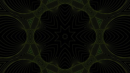 Wall Mural - multicolored psychedelic line art 4k loop features colorful shifting psychedelic line patterns anima