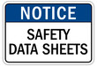 © middlenoodle - Safety data sheet and material safety data sheet sign