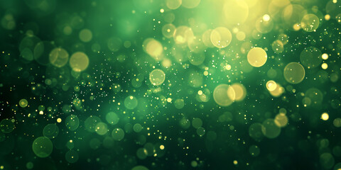 Wall Mural - green abstract bokeh background