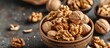 Doctor nutritionist consultations often involve showcasing walnut kernels, providing dietary counseling, explaining their health benefits and effects on the body.