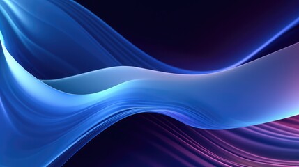 Wall Mural - Abstract wave blue backgrounds modern design