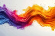 © Az_Background - abstract art wave lines home decoration painting
