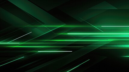 Wall Mural - green laser light abstract background