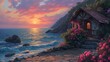 Seaside Sanctuary: Charming Cottage by the Sunset Coast