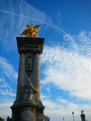 Wall Mural - Pont Alexandre III bridge under the blue sky in summer in Paris, France