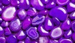 canvas print picture - Polished purple agate stones background 