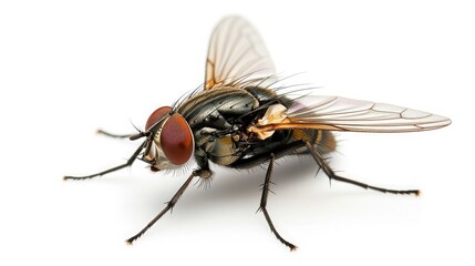 fly on isolated white background.