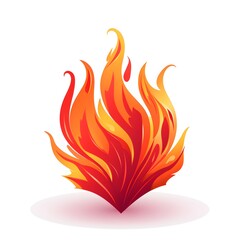 fire vector image with white background