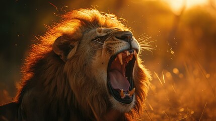 a lion devouring its prey in the wild