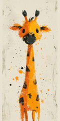 Sticker - Watercolor giraffe