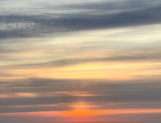 Wall Mural - dark grey and orange pink cloud sky background