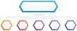 © PixMarket - Infographic template with hexagons with main idea and 5 steps or options, workflow, process chart