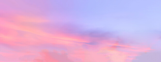 Wall Mural - blue cyan and pink clouds sunlight sky background